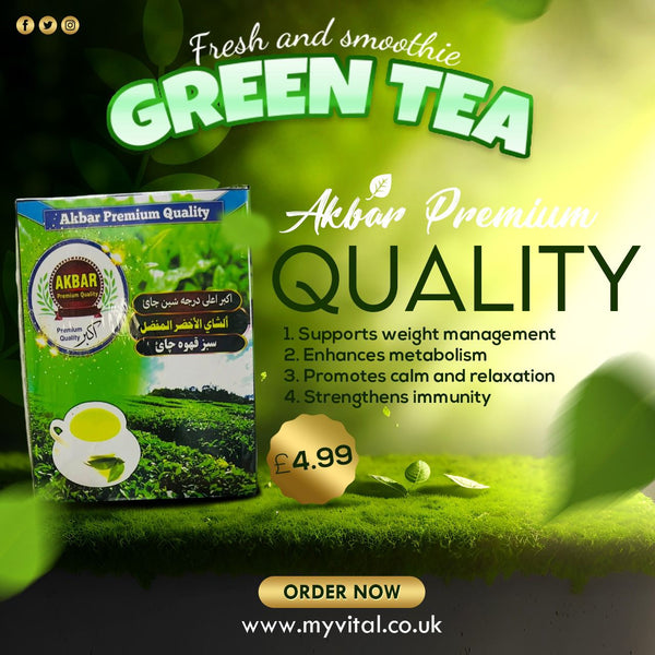 Akbar Premium Green Tea, High mountain, Sun ripped, indulge in the nature.